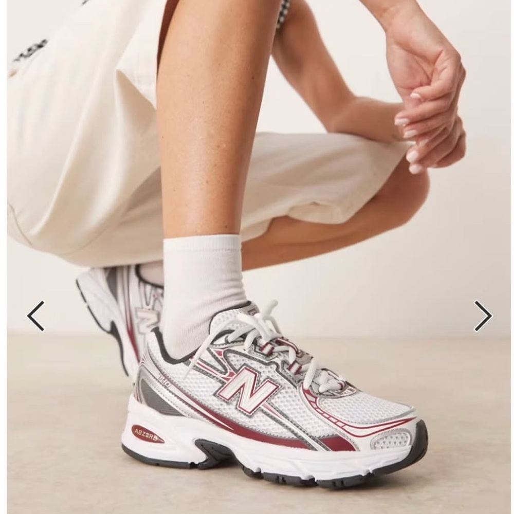 New Balance 740 Men’s/Women's Sneakers - White and Burgundy